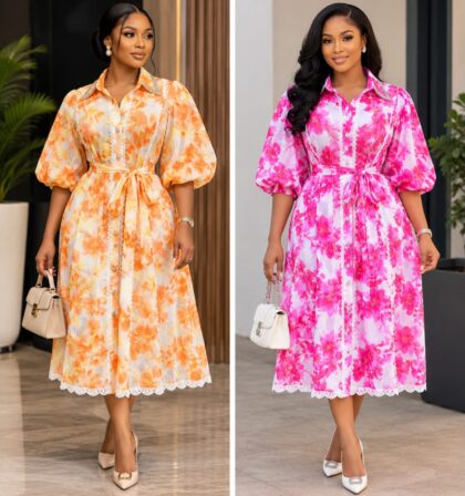 Beautiful flowery gowns
